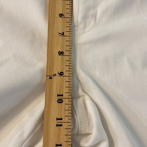 Sigrid Olsen White Twill Straight Leg Pants Size 8 - Picture 6 of 8